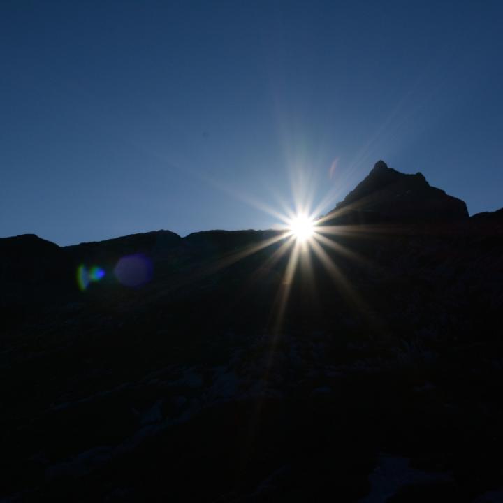 Sonnenaufgang beim Graustock