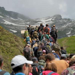 Dank den Auswilderungen in den Kantonen St. Gallen und Obwalden setzt sich auch in den Schweizer Nordalpen eine grosse Fangemeinde für die Bartgeier ein. © Marco Leisi